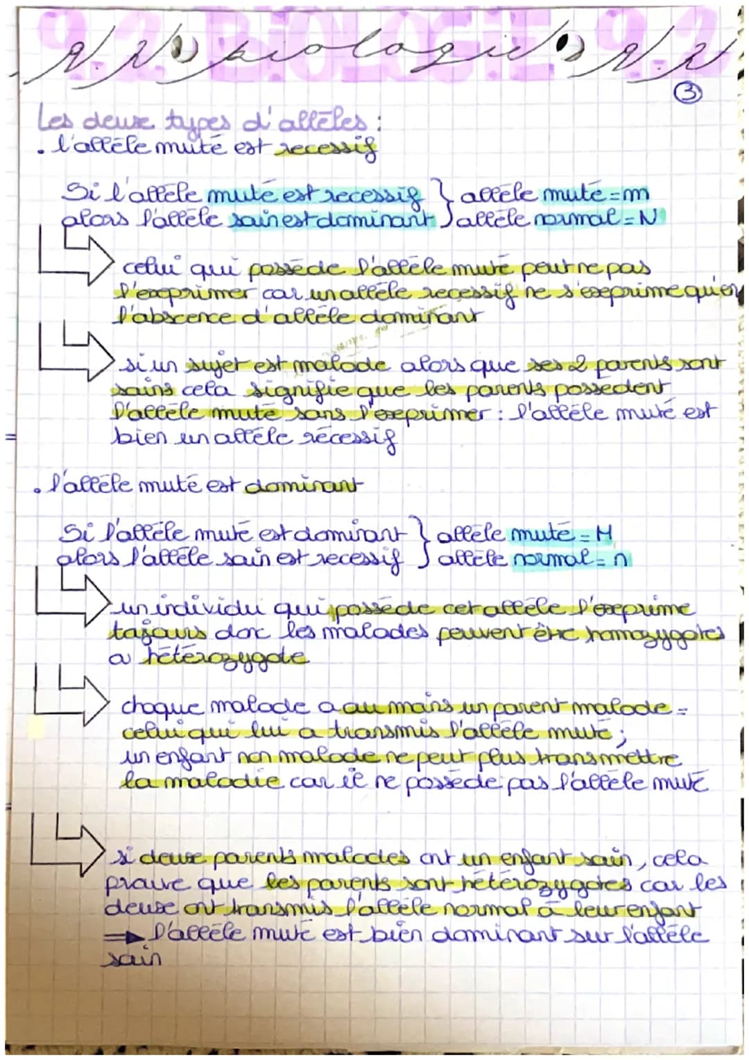 & spiologies.
heredite:
: transmission des caractères d'une
generation à l'autre.
پورے
promosomes: les humains en possedent 46 (nucleo.
fila