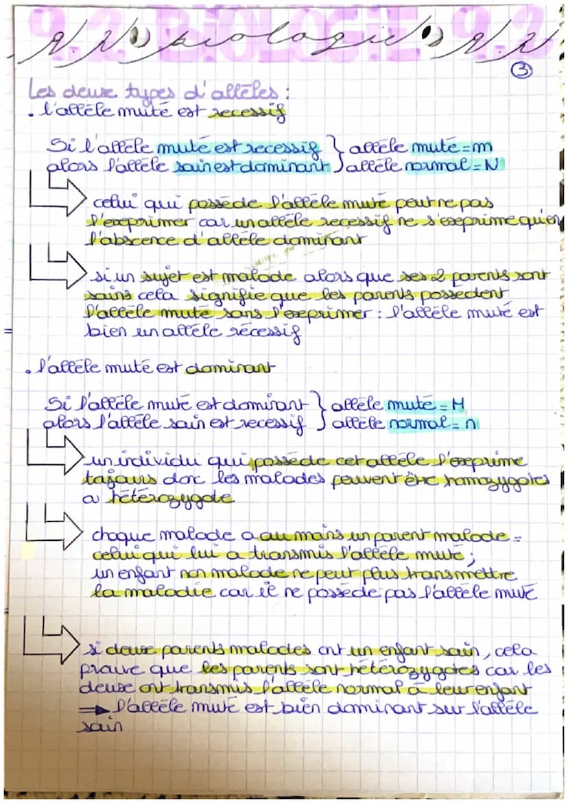 & spiologies.
heredite:
: transmission des caractères d'une
generation à l'autre.
پورے
promosomes: les humains en possedent 46 (nucleo.
fila