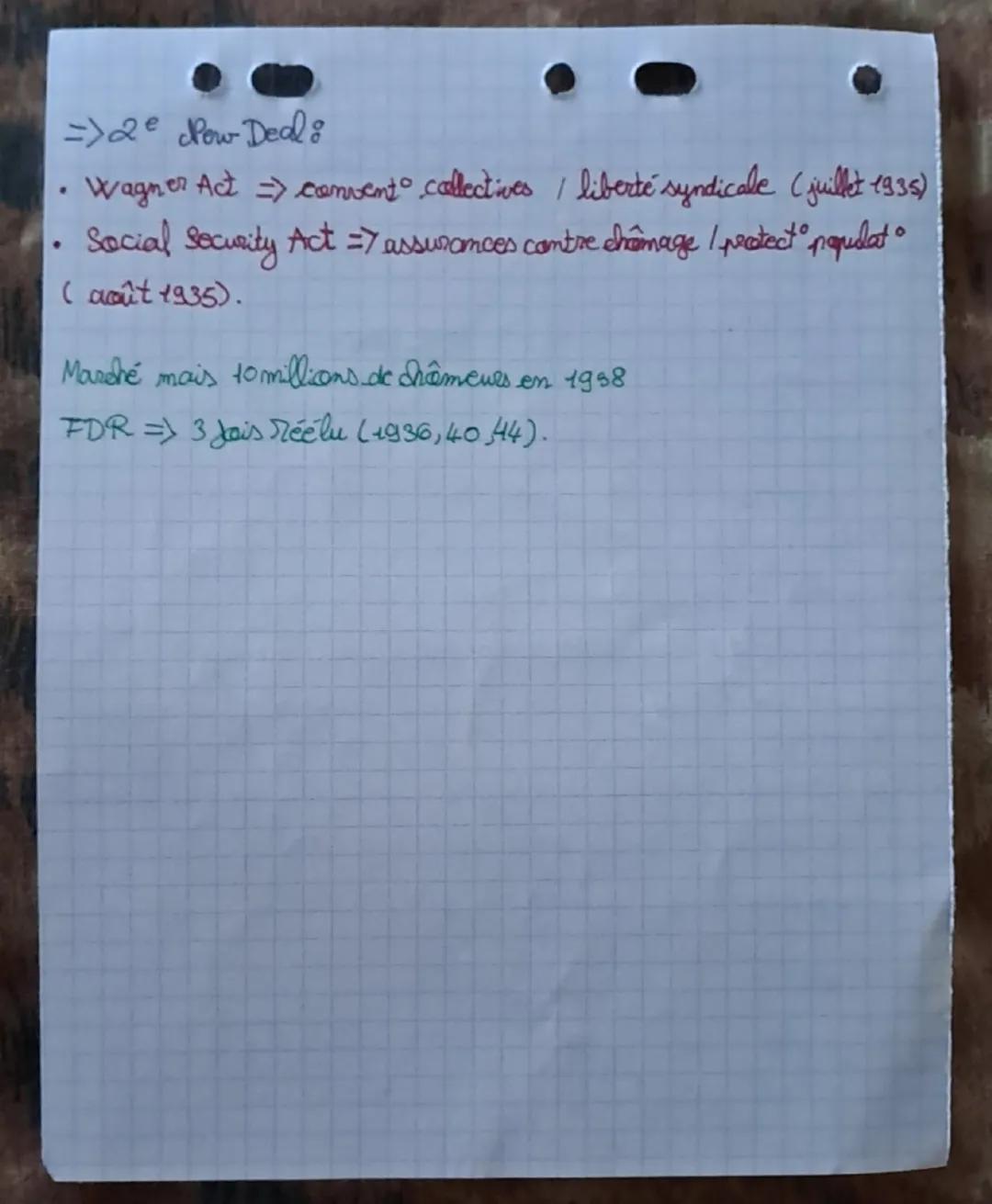 Prospérité A méricaine:

• Surproduct: Ahausse des salaires me sufft pas.

• Encletterment: Américain trap abusé du crédit, trap emprunt.

•