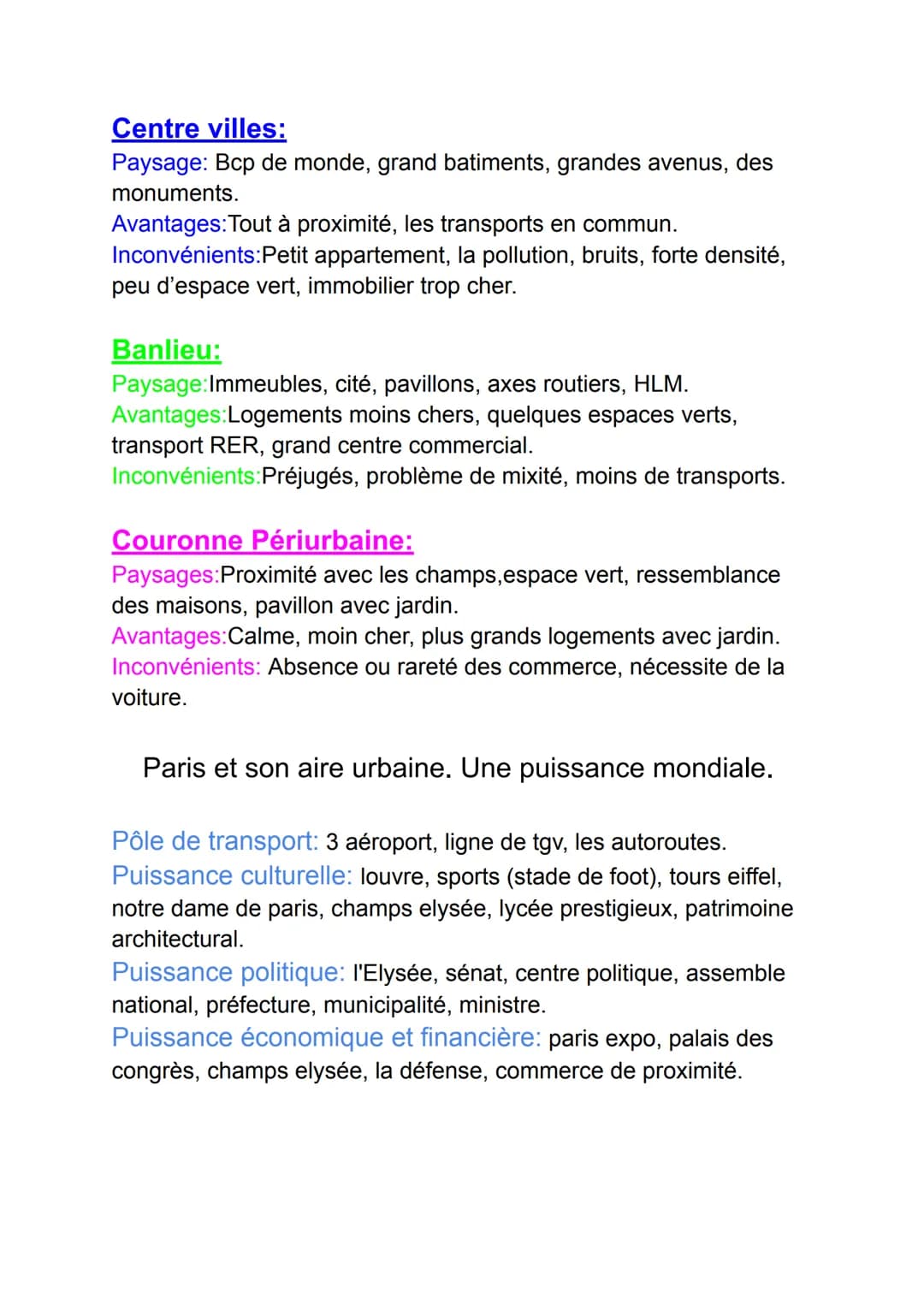 Dynamique territoriale de la France contemporaine
Schéma d'une aire urbaine
Ville centre
Banlieue
Couronne périurbaine
Communes rurales
touc