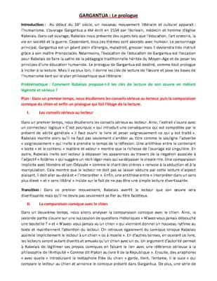 Know Analyse linéaire, GARGANTUA, Le prologue thumbnail