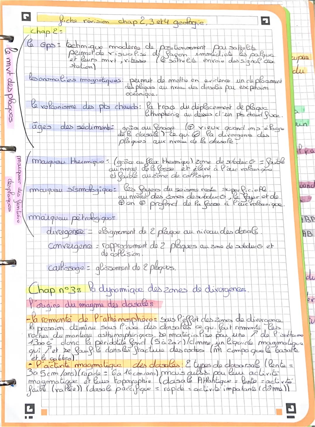 le
1 mvt des plaques
desplaques
marqueur des frontière
fiche révision chap 2, 3 et 4 geologie..
chap 2:
le Gps: techmique moderne de
primet 
