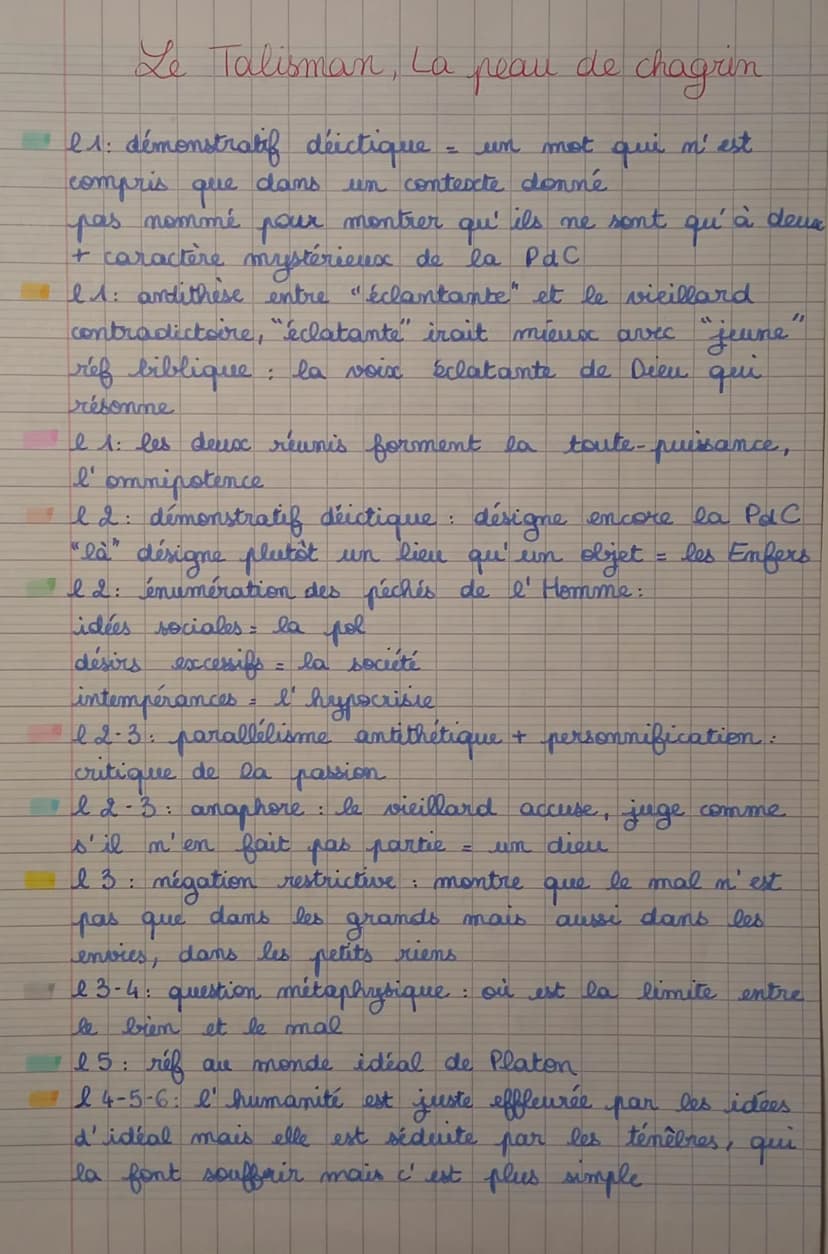 LECTURE ANALYTIQUE : LE TALISMAN, La Peau de chagrin de Balzac
passe
Cet extrait se situe au début de la première partie de la Peau de Chagr