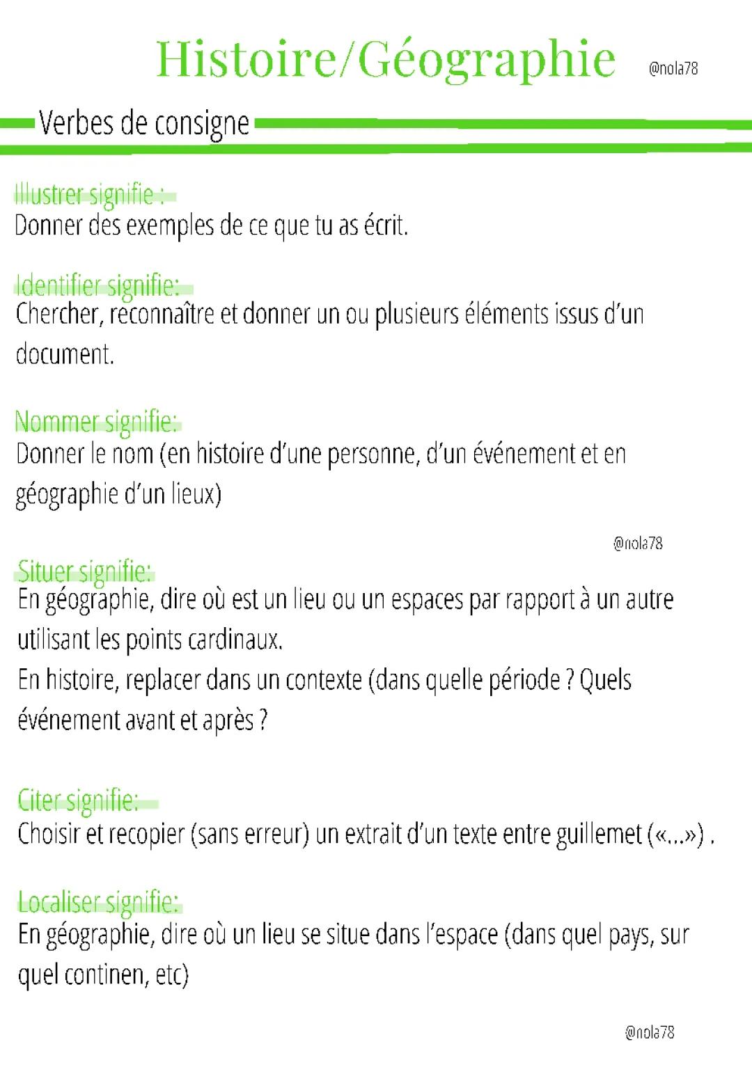LES VERBES DE CONSIGNES 