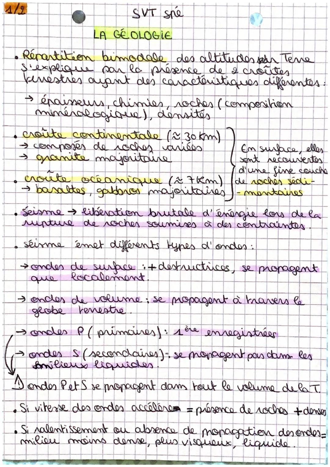 O
SVT sne
LA GEOLOGIE
Répartition bimodale des altitudes par Tene
s'explique par la présence de a croûtes
benestres ayant des caractéristiqu