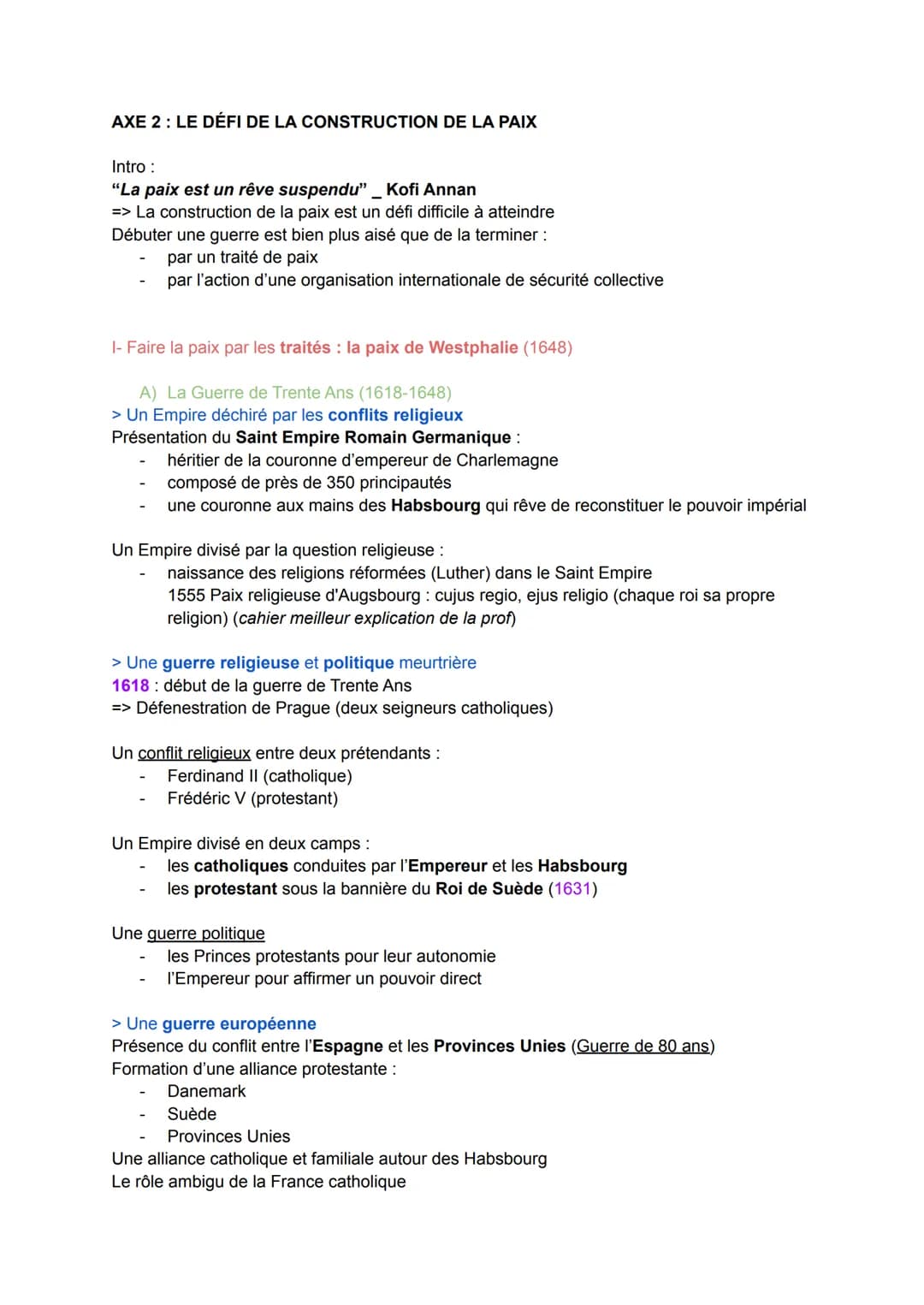 Thème 2 - FAIRE LA GUERRE, FAIRE LA PAIX
INTRO: FORME DE CONFLITS ET TENTATIVES DE PAIX DANS LE MONDE ACTUEL
I- Du conflit à la guerre, pano