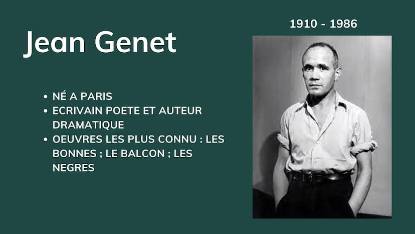 TEXTE INTEGRAL
et DOSSIER
CLASSICOLYCÉE
Les Bonnes
Jean Genet
BELIN GALLIMARD
Les bonnes -
Jean GENET
RAJALATHAN ABISHIGA 1F Jean Genet
NÉ A