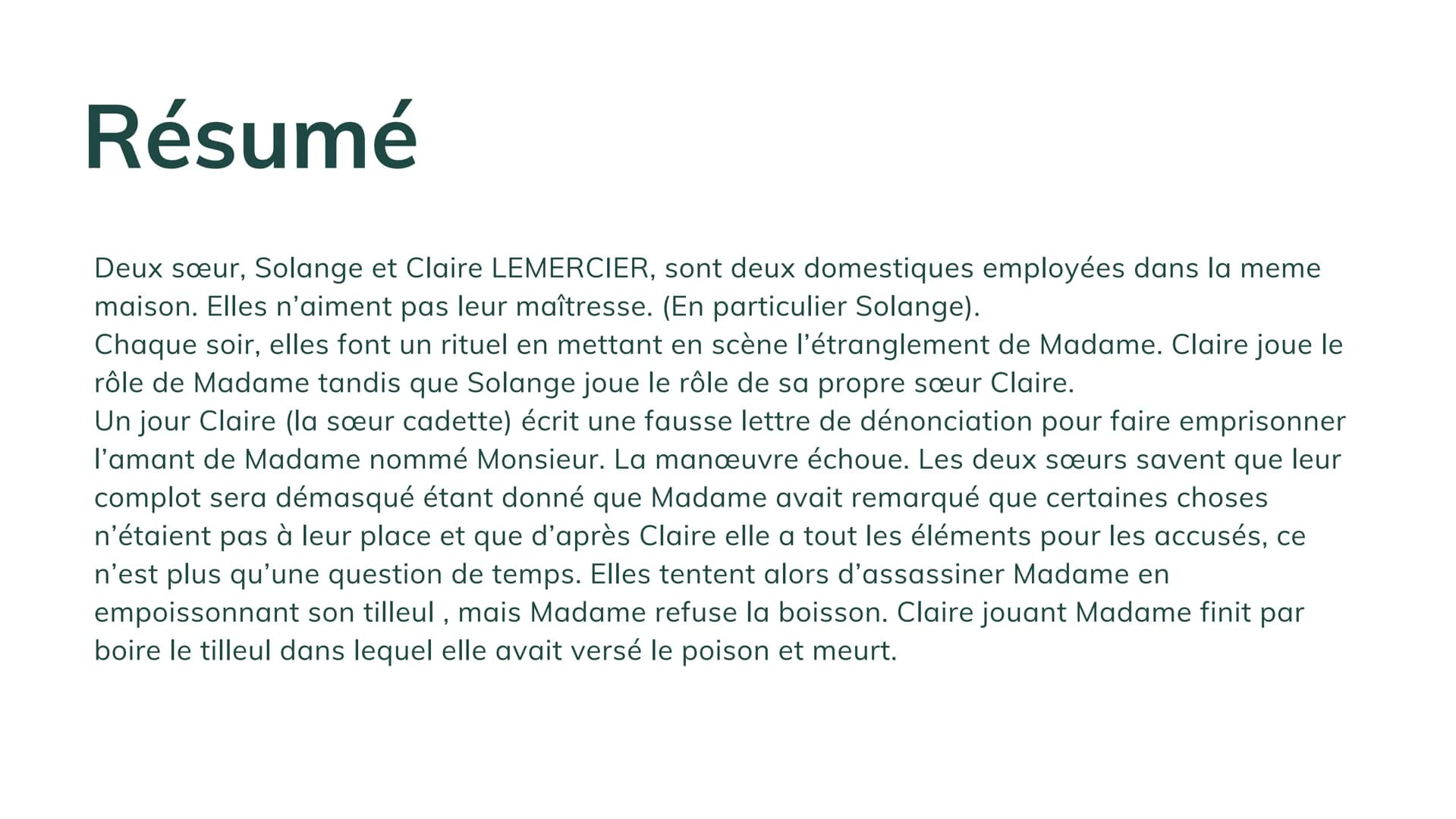 TEXTE INTEGRAL
et DOSSIER
CLASSICOLYCÉE
Les Bonnes
Jean Genet
BELIN GALLIMARD
Les bonnes -
Jean GENET
RAJALATHAN ABISHIGA 1F Jean Genet
NÉ A