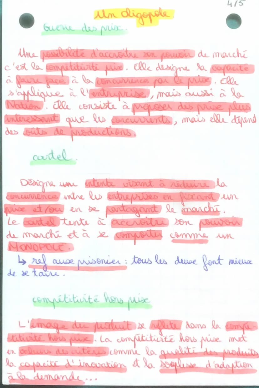 SES: principales sources
de pouvoir de marche ?
•Dans la realite AUCUN marché est de concurrence, pure et
parfaite.
• Des qu'il y a une dis 
