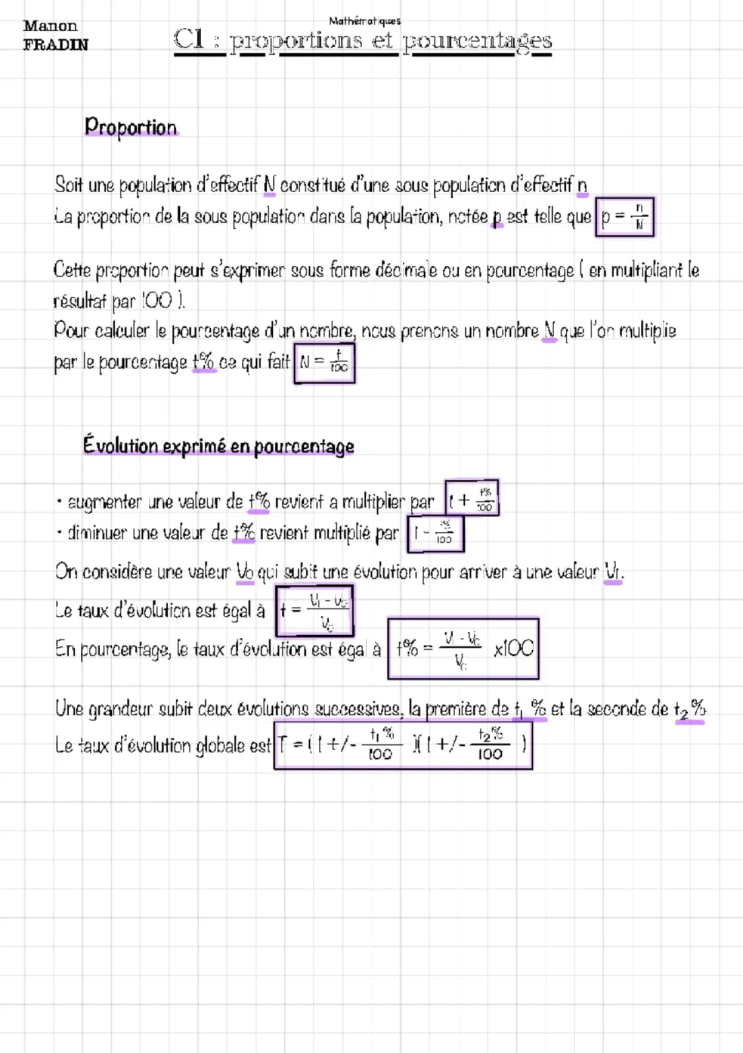 Calculer la Proportion et le Pourcentage: Formules et Exercices