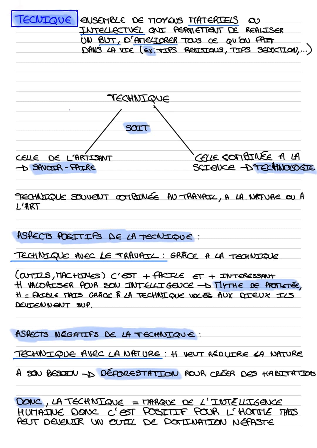 TECNIQUE ENSEMBLE DE MOYENS MATERIELS OU
INTELLECTUEL QUI PERMETTENT DE REALISER
ON BUT, D'AMELIORER TOUS CE QU'ON FAIT
DANS LA VIE (EX: TIP