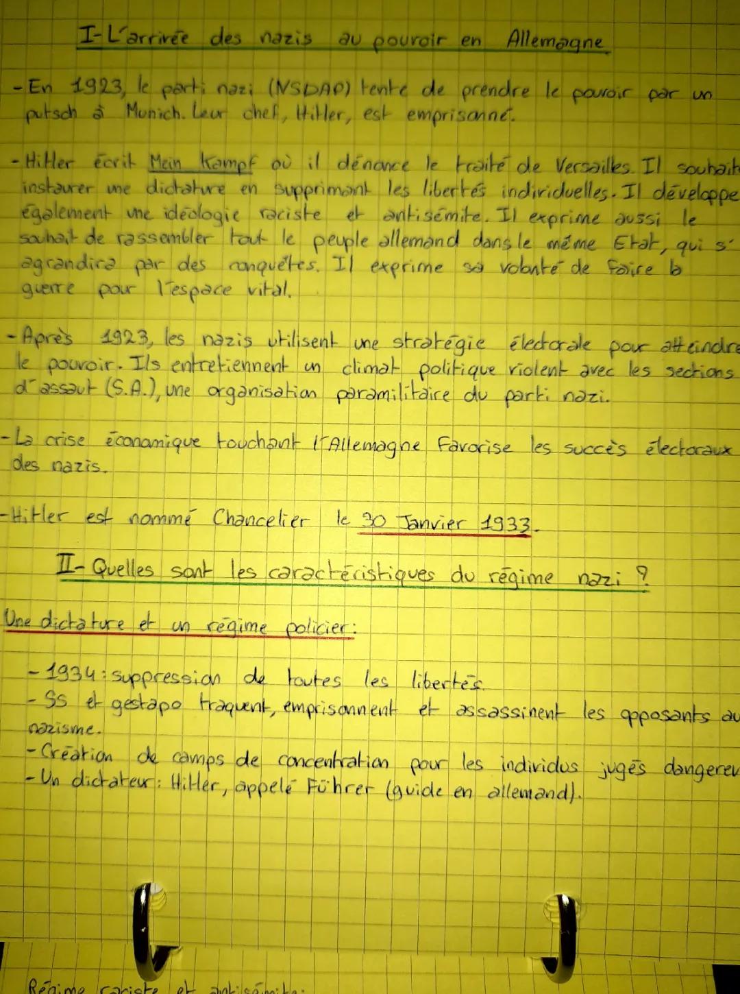 Biographie d'Hitler en 10 Lignes et Résumé de l'Allemagne Nazie