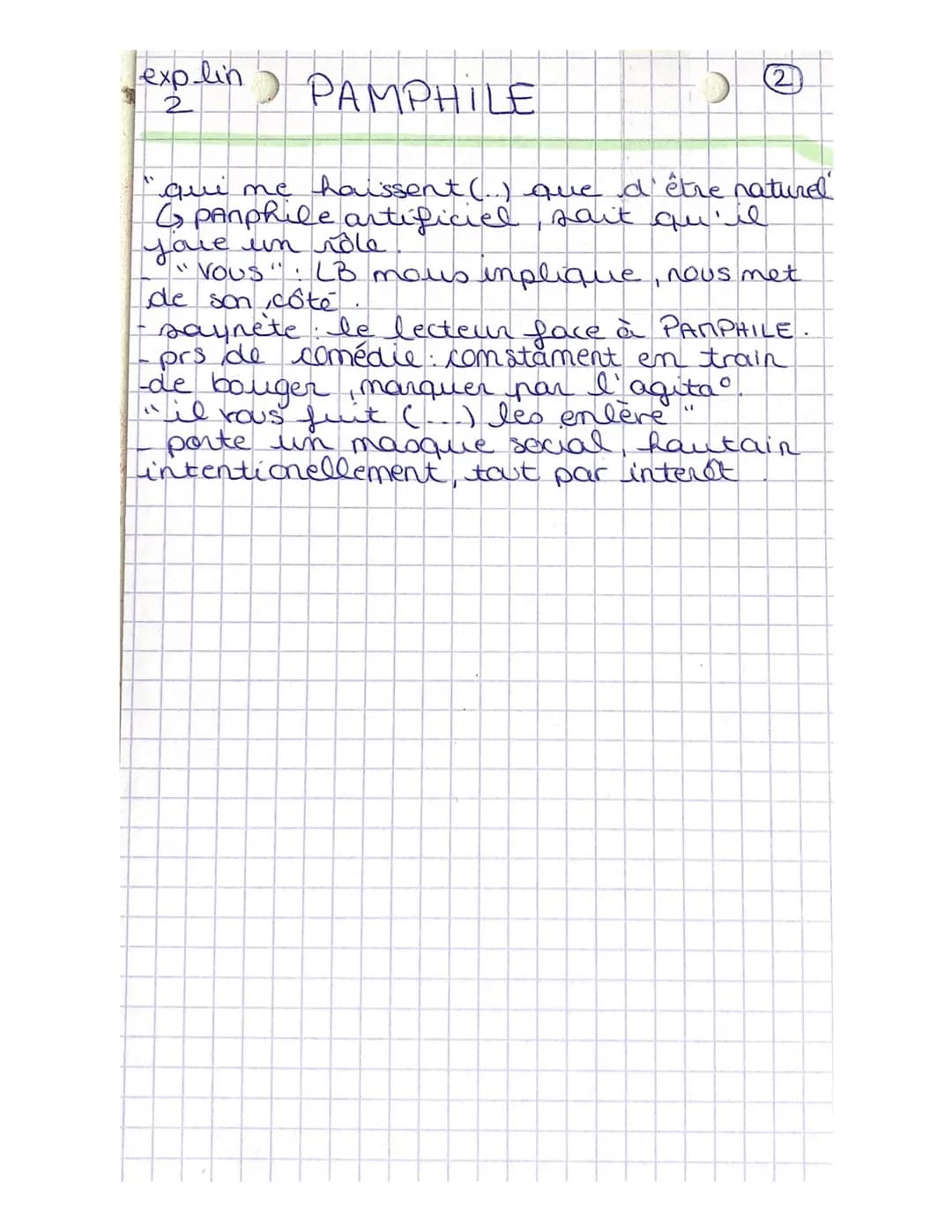 <h2 id="pamphilelescaractresanalyse">PAMPHILE, Les Caractères Analyse</h2>
<p>Le texte de Pamphile La Bruyère est disponible au format PDF e