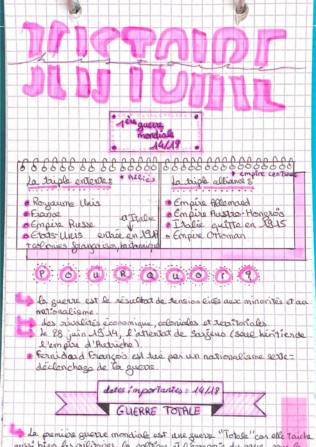 Tère guerre
mondiale
14/18

A
6 6 6 6 6 6 8 8 8 8 8 8 8 8 8 8 8 8 8 8 8 8 8 8 8 8 8 8 8 8 8 8
La triple entente
empire cen Trauk
• Royaume U