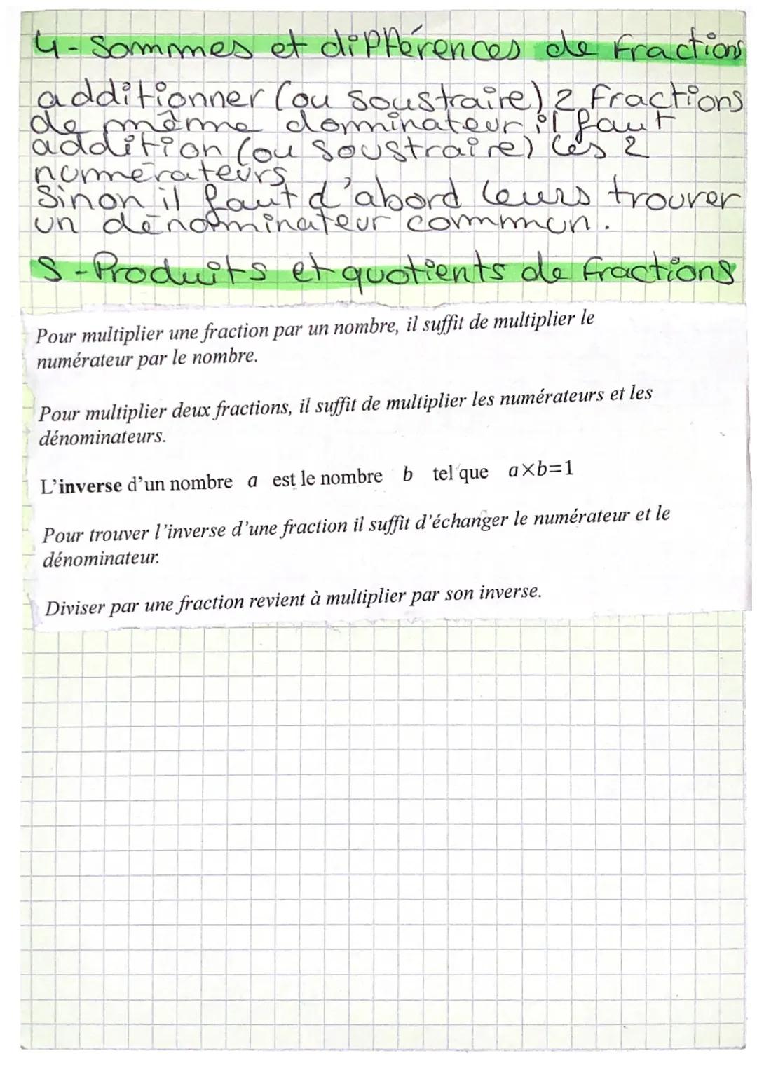 MATHEMATIQUES
ma
1- Vocab x rappels.
quotient → resultat d'ane division.
on peut ecrire un quotient con ecriture
fractionaire. Le nombre
سے
