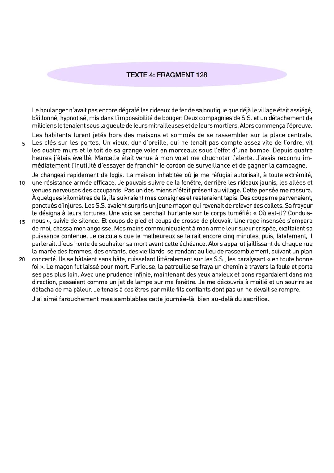 Objet d'étude: La poésie du XIXe et XXIe siècle
Fiche d'identité de l'œuvre
Titre: Feuillets d'Hypnos
Auteur: René Char
Date: 1946
SEQ 2: Le
