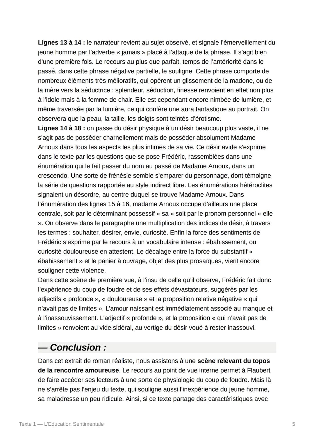 Texte 1- L'Education
Sentimentale
Texte 1 L'Education Sentimentale
Texte :
Ce fut comme une apparition :
Elle était assise, au milieu du ban