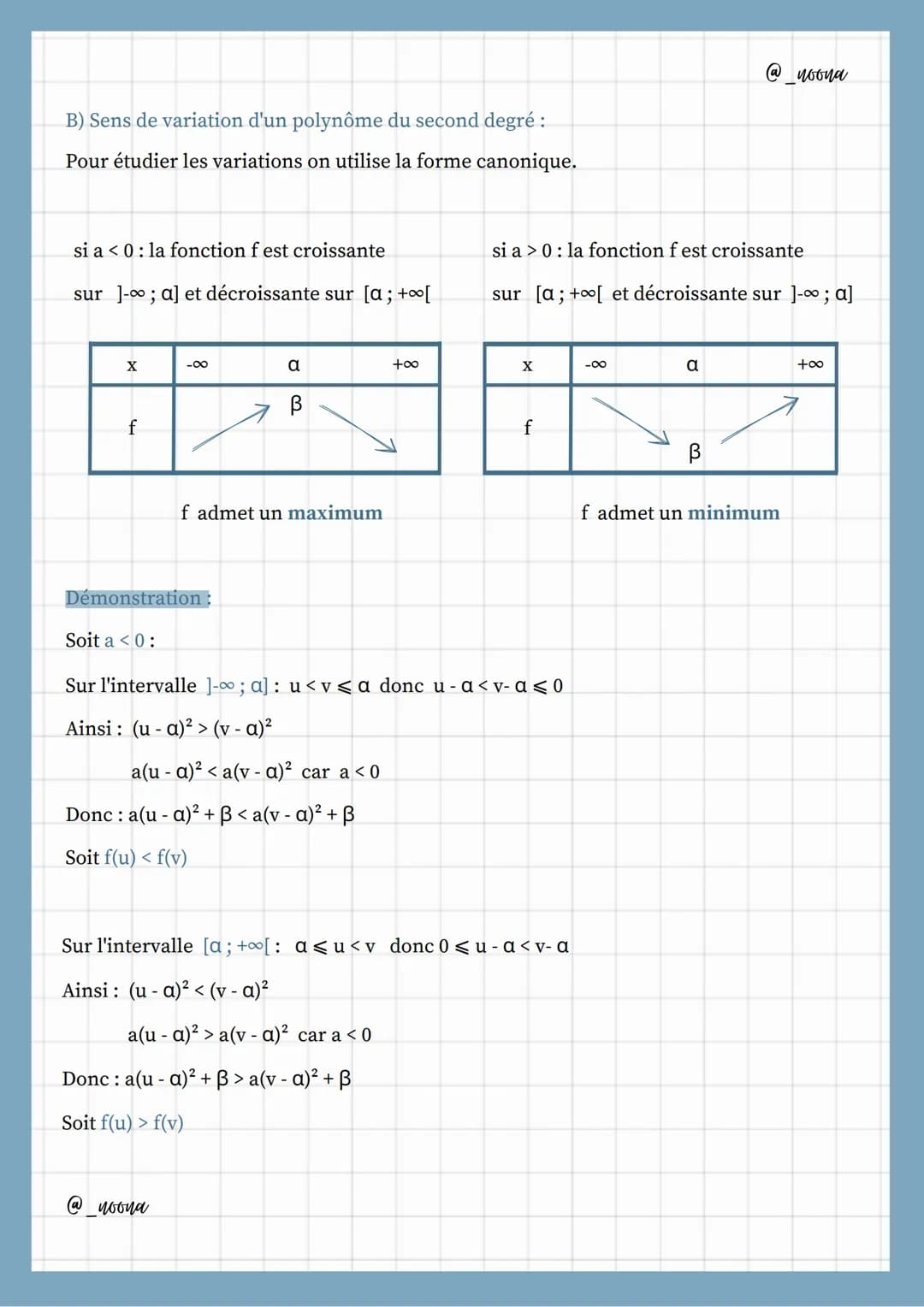 1] Fonction valeur absolue:
A) Définition et courbe représentative:
Valeur absolue: f(x) = |x|
On a f(x) = -x si x < 0
xsix>0
La fonction va