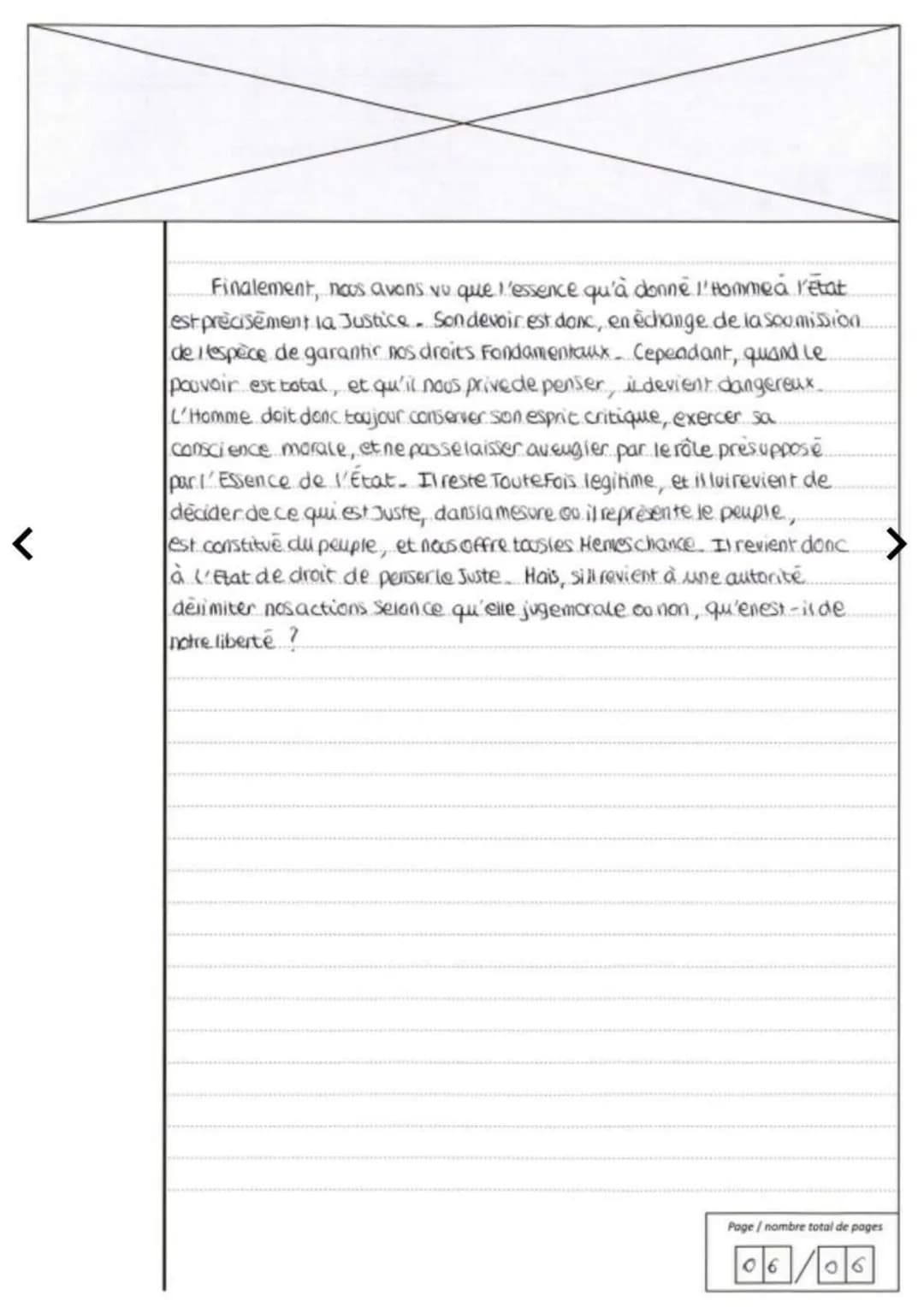 Concours / Examen: .BACCALAUREAT...
Epreuve: Philosophie....
CONSIGNES
<
Section / Spécialité / Série: Generale
Matière : Philosophie
Rempli