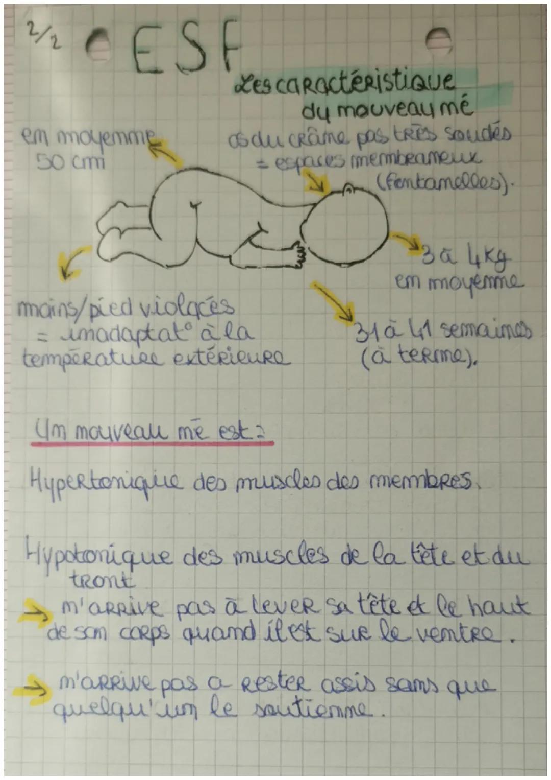 1/2 CES F
Les tests et examens à la
maissance
Durant les premiers jours il subit des examens
et des tests médicaux : evalue: som etat
physiq