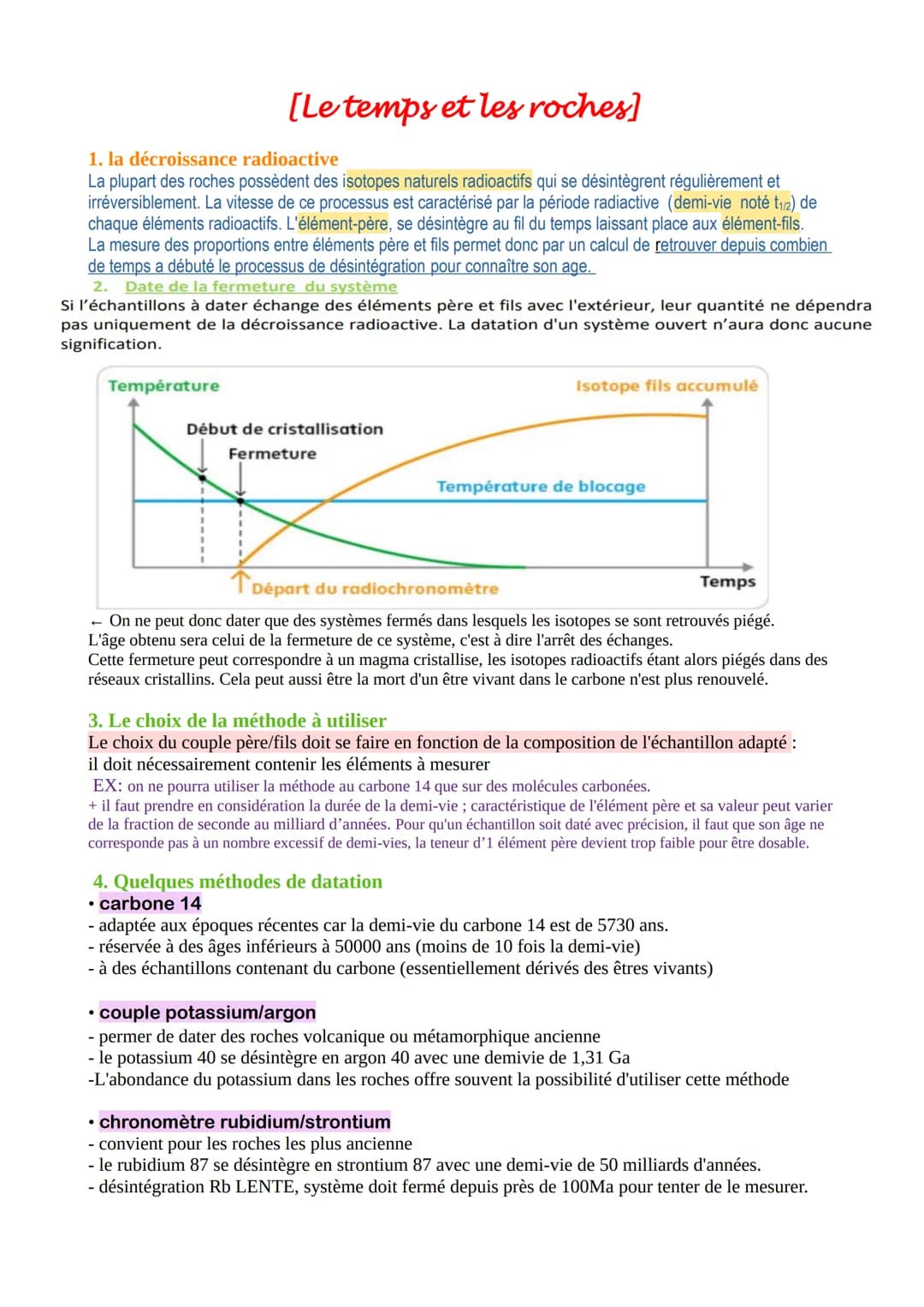 [Le temps et les roches]
La datation des événements géologiques et de leurs durées a commencé historiquement par une lecture des traces insc