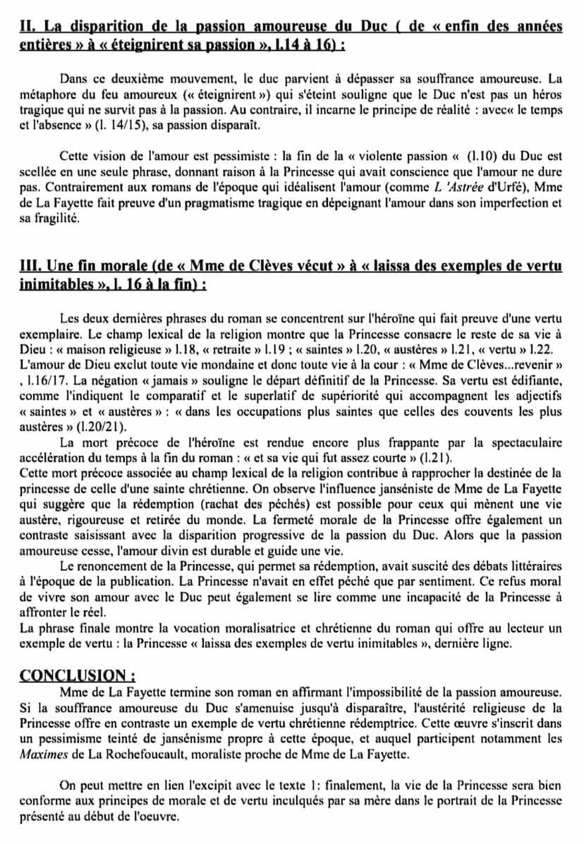 Analyse linéaire, excipit de La Princesse de Clèves (texte 4, de « M. de Nemours
pensa expirer » à la fin)
INTRO:
Madame de La Fayette publi