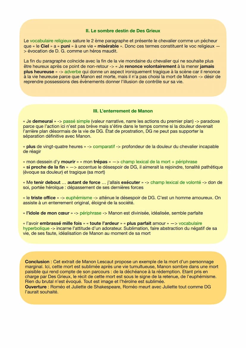 Texte 12: La mort de Manon
Manon Lescaut
Introduction
- Accroche : Manon Lescaut, dont le titre original est Histoire du Chevalier des Grieu