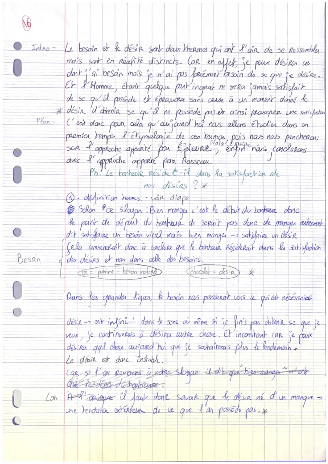 16

Intro - Le besoin et k désir sont deux thermes qui ont l'air de se ressemblea
mais sont en Réalité distincts. Car en effet, je peux dési