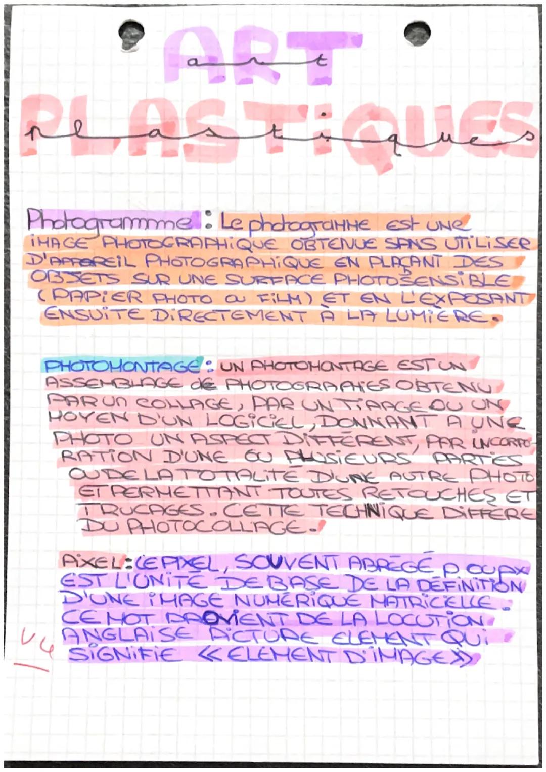 بيه
t
reactique
I
Photogramme: Le photograHHe est une
IMAGE PHOTOGRAPHIQUE OBTENUE SANS UTILISER
D'APPAREIL PHOTOGRAPHIQUE EN PLACANT DES
OB