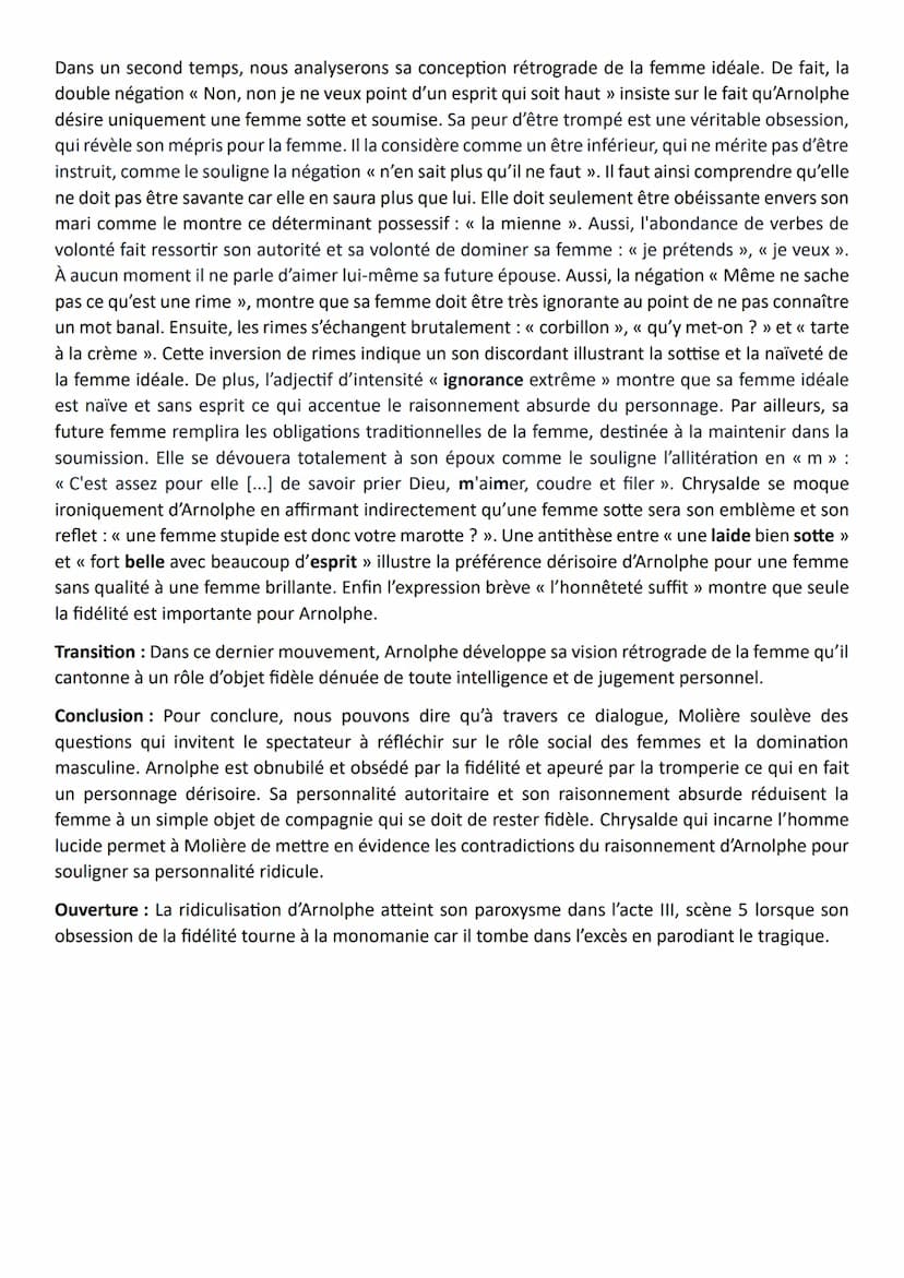 L'ECOLE DES FEMMES : Acte 1, scène 1
Introduction: Molière est un homme de théâtre du 17e siècle. Il officie en tant que dramaturge,
metteur