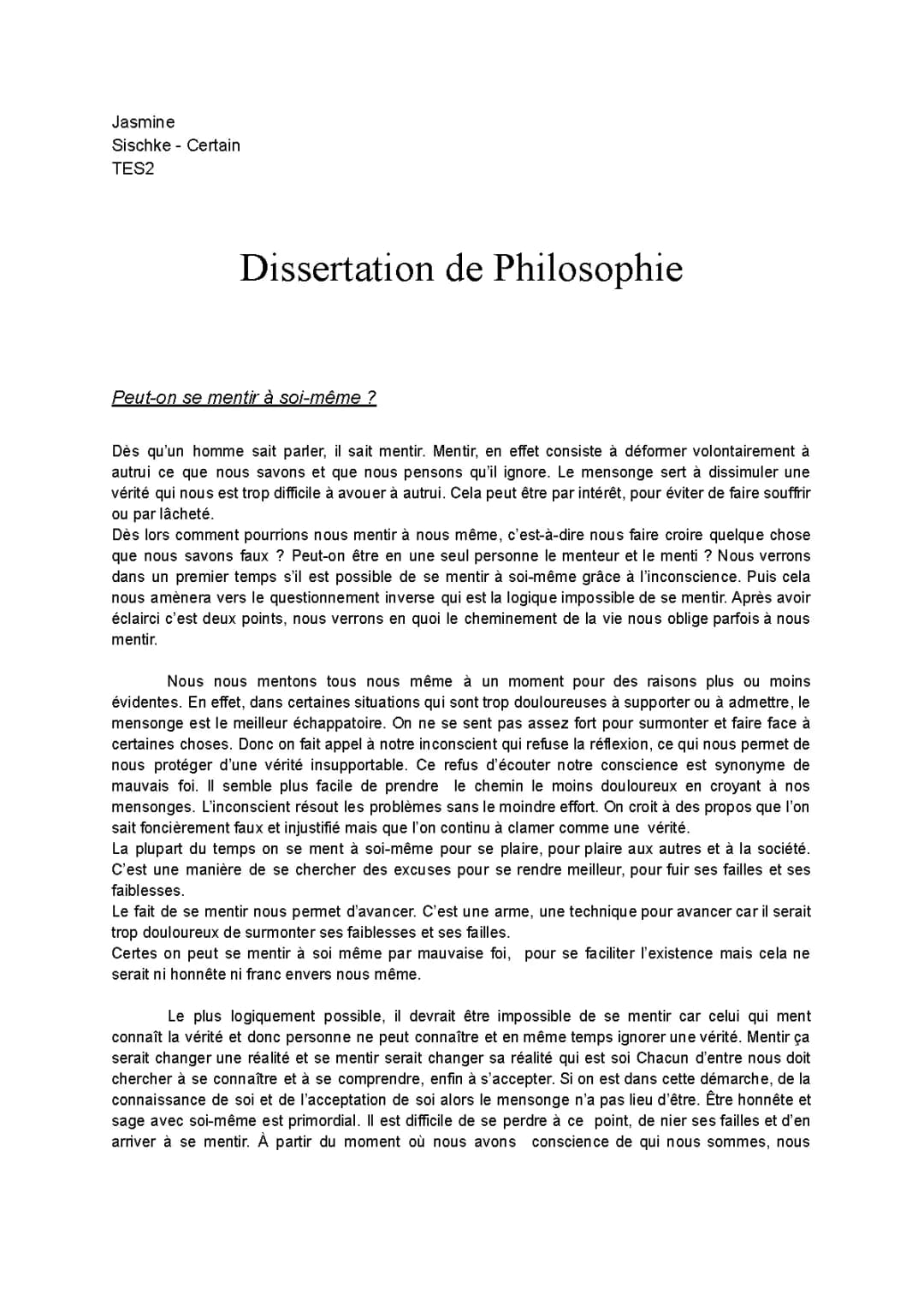 Peut-on vraiment se mentir à soi-même ? - Philosophie pour enfants