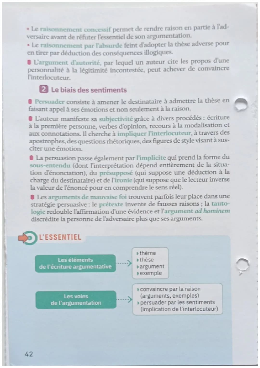 Les stratégies argumentatives
La littérature d'idées rassemble des textes dans
lesquels un auteur expose et défend son point de vue.
Dans to