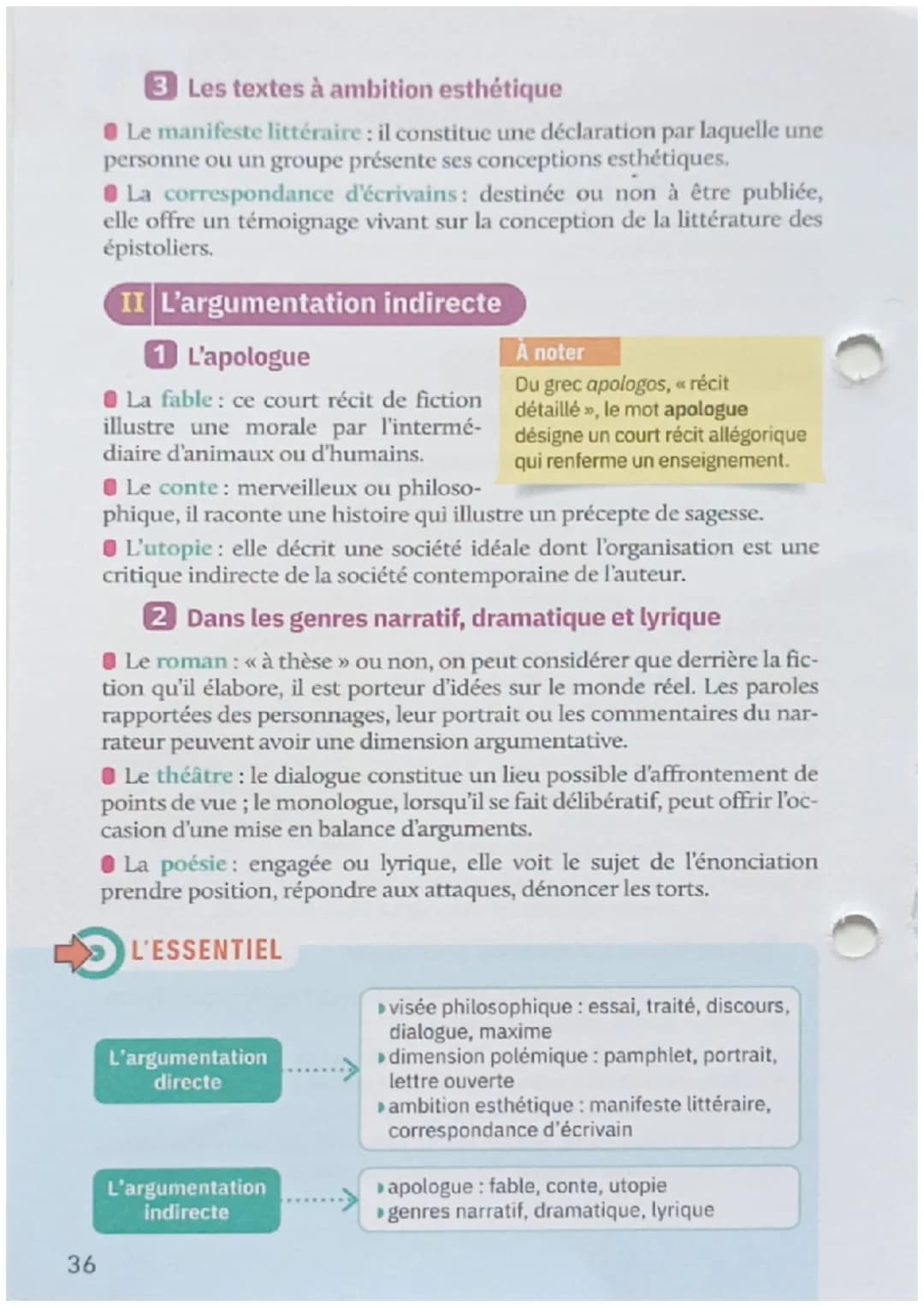 Les stratégies argumentatives
La littérature d'idées rassemble des textes dans
lesquels un auteur expose et défend son point de vue.
Dans to