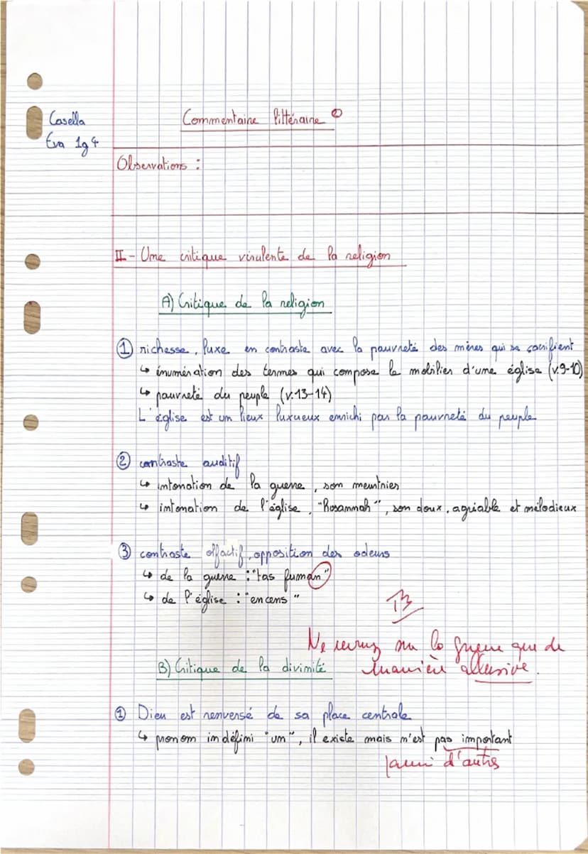 6 13/11/23
pour
Casella
Commentaire littéraire
Eva 194
Note:
Observations:
hen. elle
15/1 TB
denaut
Les Cahiers de Douai d'Arthur Rimbaud, r