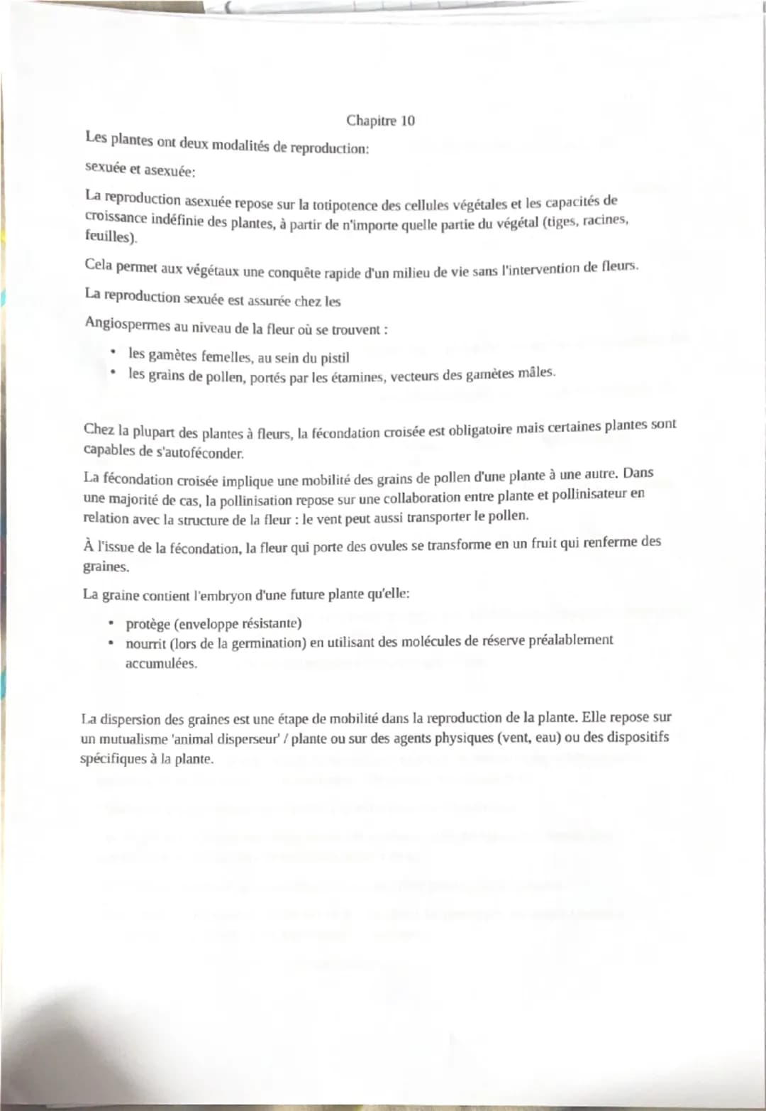 Chapitre 1
Un clone correspond à un ensemble de cellules issues de mitoses d'une unique cellule initiale.
La succession de réplications et d