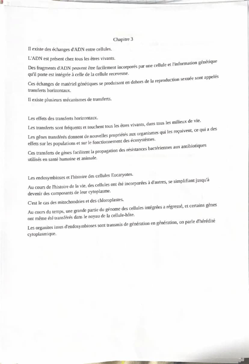Chapitre 1
Un clone correspond à un ensemble de cellules issues de mitoses d'une unique cellule initiale.
La succession de réplications et d