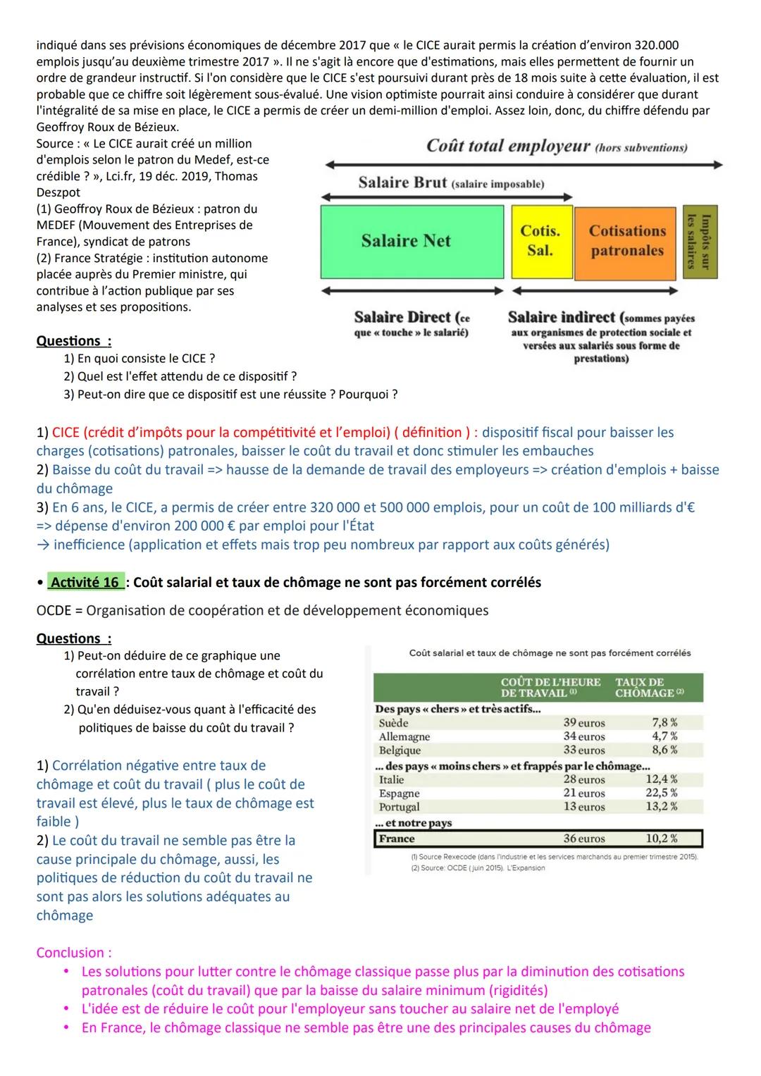 Chapitre 6 - Comment lutter contre le chômage ?
A la fin du chapitre, vous devez être capable de :
Savoir définir le chômage et le sous-empl