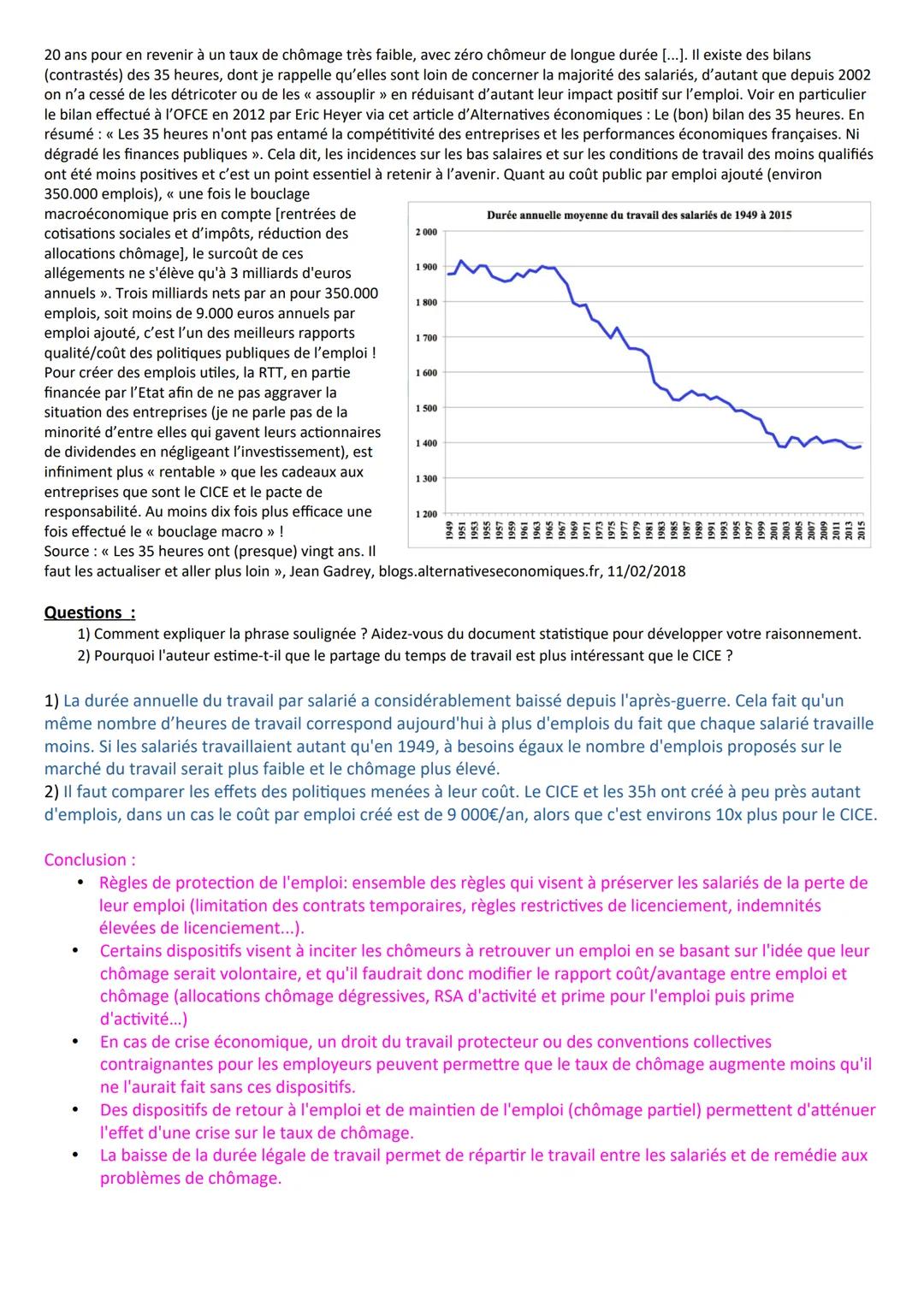 Chapitre 6 - Comment lutter contre le chômage ?
A la fin du chapitre, vous devez être capable de :
Savoir définir le chômage et le sous-empl