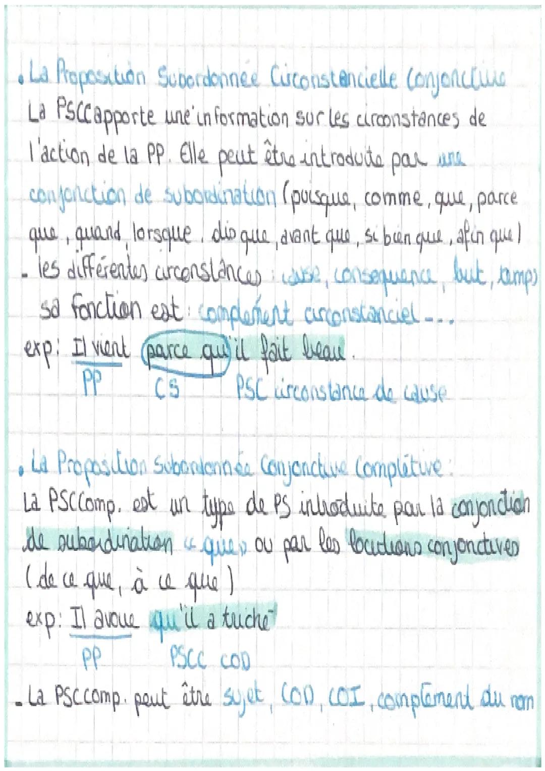 # Les Propositions

• Une proposition est un ensemble de mots autour d'un
verbe conjugue.

• La Proposition Subordonnée Relative
La PSR depe
