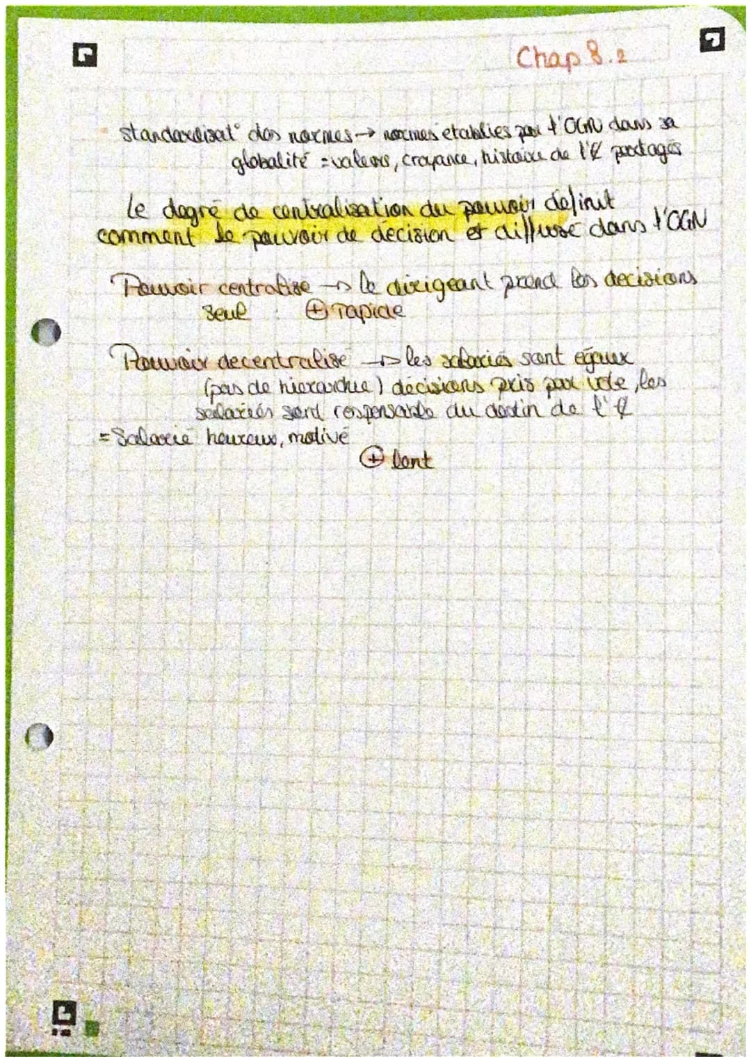 G
la division vertical
du trv
séparer les tâches
d'encadrement et les
taches of execution
47
organisal au tru rigide
↓
Tayforisme
division h