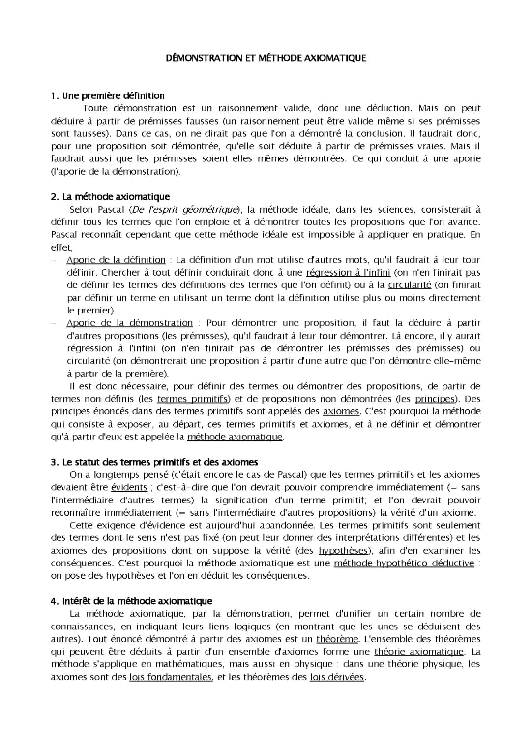 Comprendre les axiomes : Définitions, exemples et méthodes de raisonnement