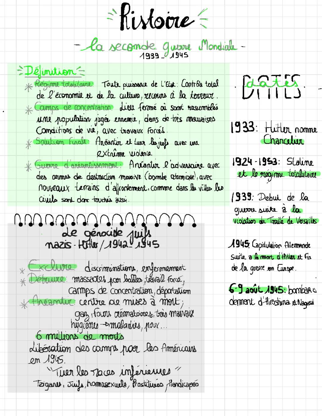 Comprendre le régime totalitaire : définition et impact, guerre d'anéantissement et les camps de concentration en 1945