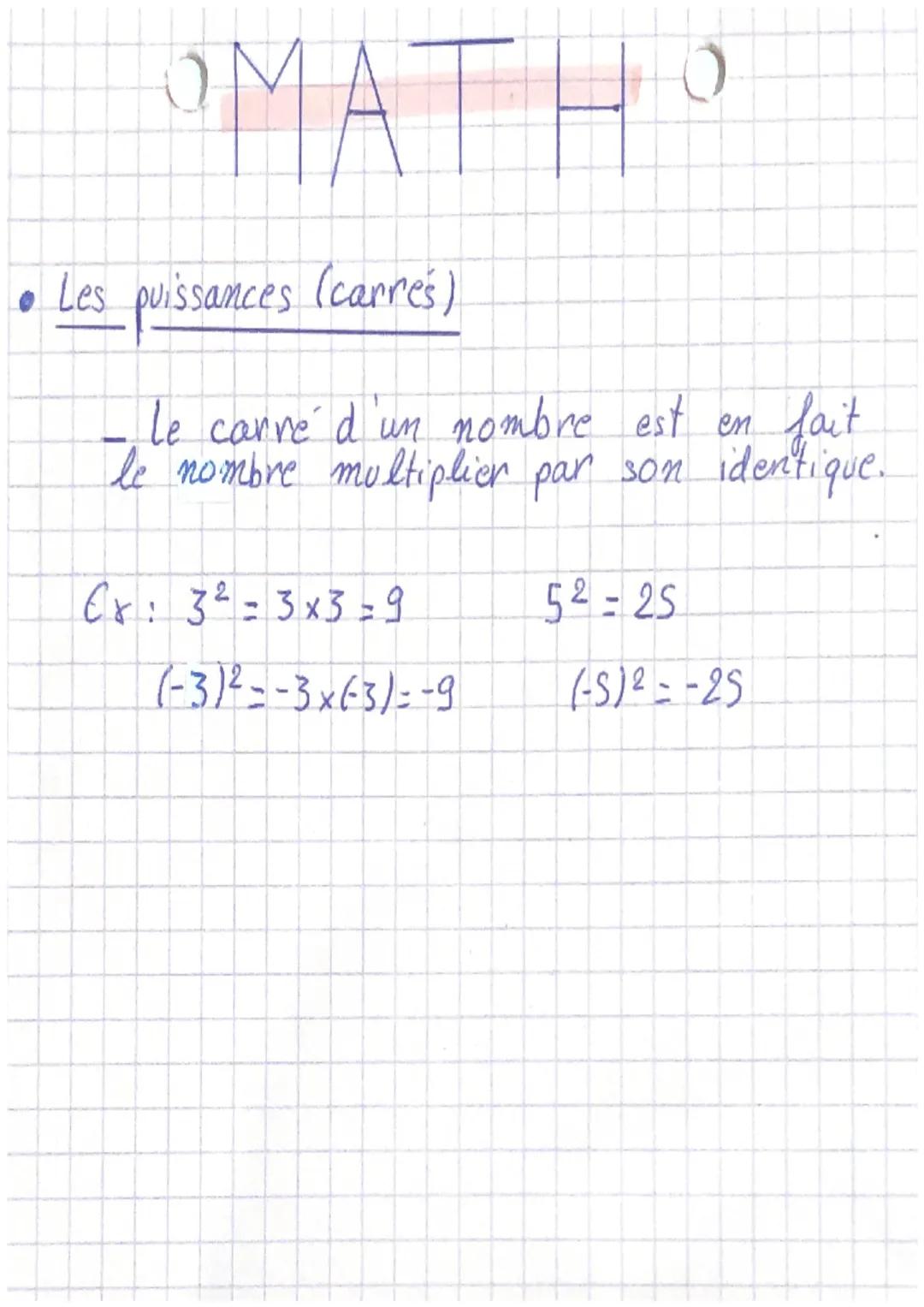 • Les Nombres Relatifs
5 2
4
-5-4-3-2
3
2
A
2 M
-2
-3
-4
SS
S
+
MATH
+
-
D x
Are des ordonnées
1 2 3 4 $
Axe des abscisses
Dans le codage d'