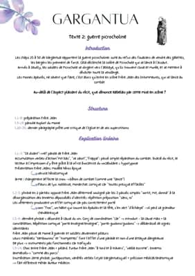 Know Explication linéaire Gargantua sur la guerre Picrocholine thumbnail