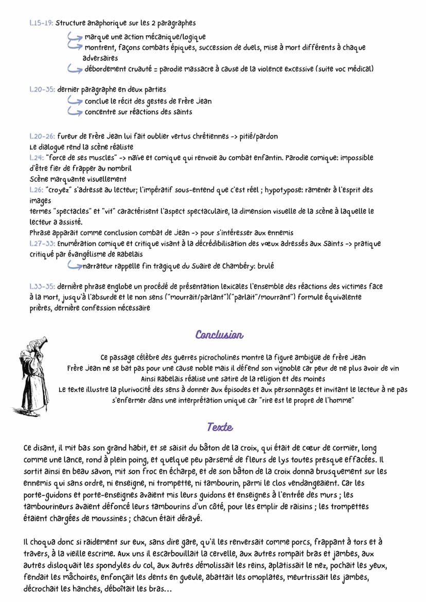 GARGANTUA
texte 2: guerre picrocholine
Introduction
Les chaps 25 à 50 de Gargantua rapportent la guerre picrocholine: suite au refus des fou