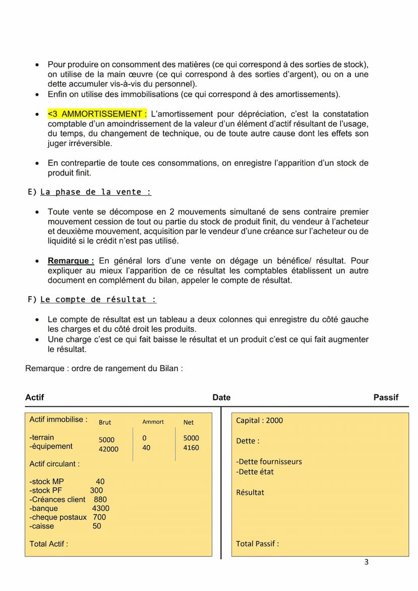 ●
1. Le principe de la partie double :
Emploi des
ressources :
qu'est-ce que
j'ai ?
●
La comptabilité est une technique d'observation et de 