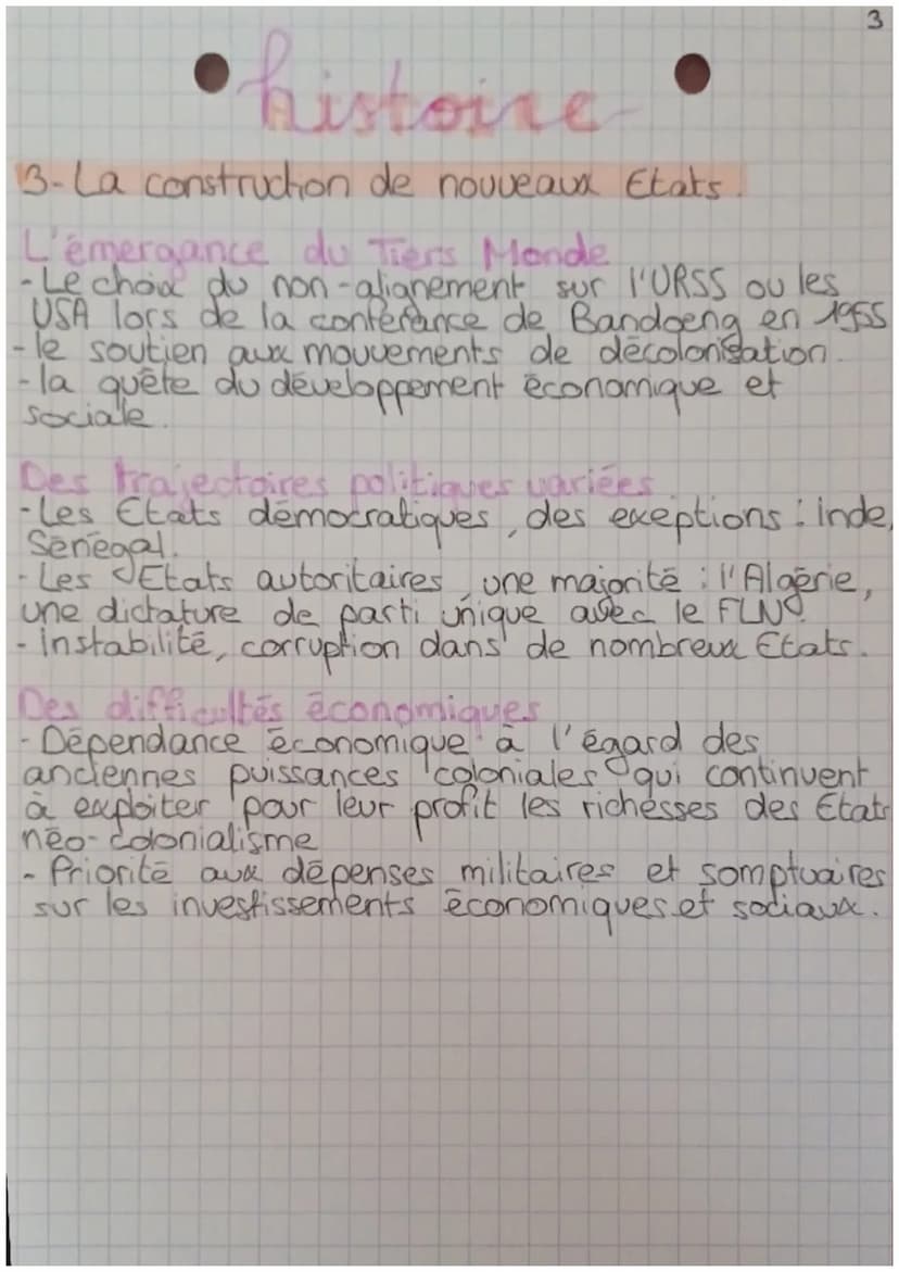histoine
Le monde depuis 1945
Chap 1 Le monde bipolaire au temps de la
querre Roide: 1947-1989.
1- De l'espoir de paix à la
guerre
froide.
A