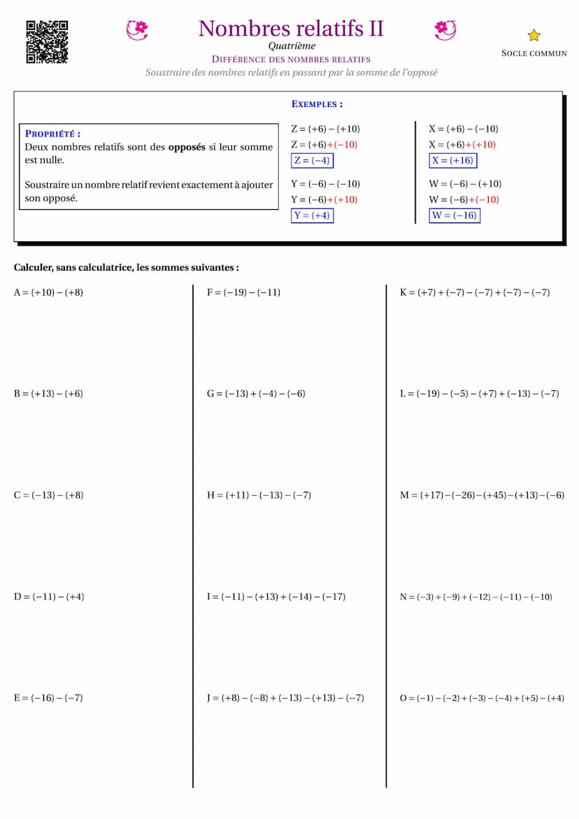 Fabrice ARNAUD
Version du 2 mars 2023
pi.ac3j.fr
contact@ac3j.fr
FICHE D'EXERCICES TECHNIQUES Ⓡ
Mathématiques pour le collège
<< Les travaux