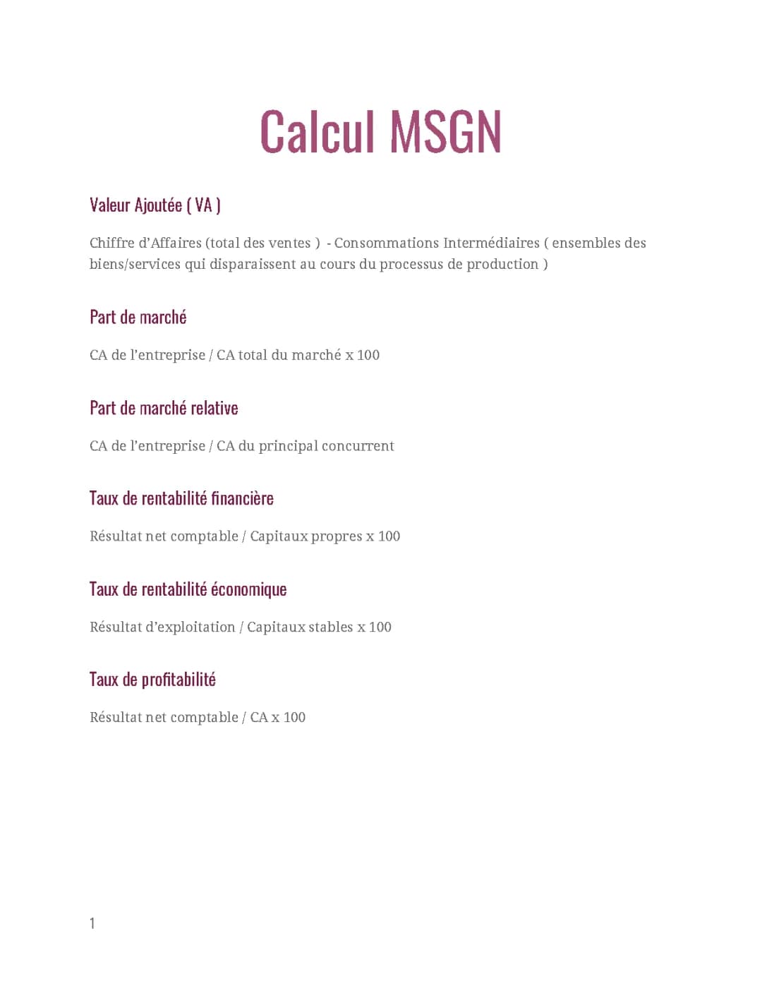 Amuse-toi avec le Calcul et la Rentabilité en STMG
