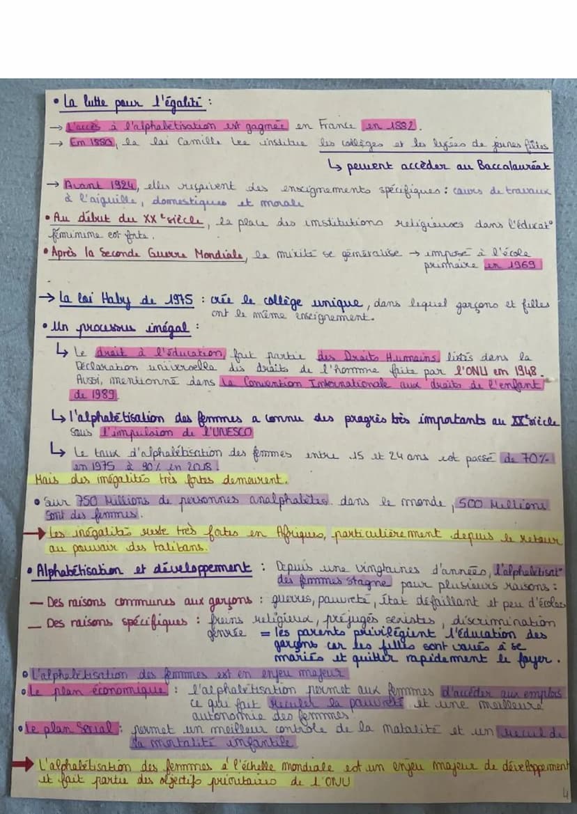 La
•Facteur d'élévation sociale
•Facteur d'épanouisement
• Factour de progrès technique → Économique
Connaissance outil de pausoir
↳ l'accès